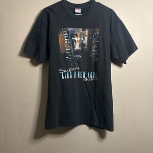 Supreme King Of New York Black Graphic T-Shirt Large